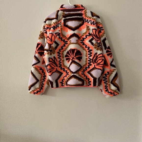Free People Movement Hit The Slopes Printed Fleece Jacket NWOT - Picture 6 of 9